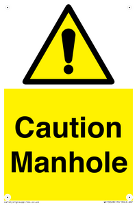 Caution Manhole